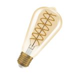Osram Vintage 1906 LED E27 Edison Fadenlampe Gold 8.8W 806lm - 824 Extra Warmweiß | Dimmbar - Ersatz Für 60W