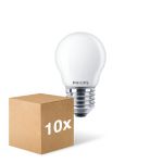 Mehrfachpackung 10x Philips Corepro LED Lustre E27 Kugel Matt 6.5W 806lm - 827 Extra Warmweiß | Ersatz Für 60W