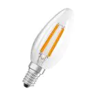 Osram LED Classic E14 Kerze Fadenlampe Klar 1.2W 255lm - 827 Extra Warmweiß | Ersatz Für 25W