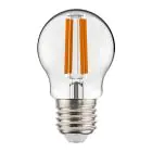 Noxion Lucent Lustre LED E27 Kugel Fadenlampe Klar 4.5W 470lm - 827 Extra Warmweiß | Dimmbar - Ersatz für 40W