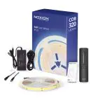 Noxion LED-Streifen Naga 5 Meter Komplettset - 24V - 320LEDs/m - COB - 8W/m - 940 Kaltweiß | 8mm - IP20 - Höchste Farbwiedergabe